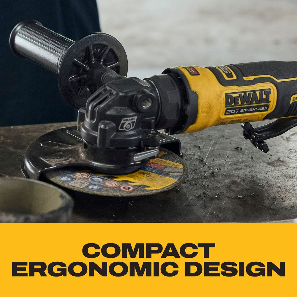 DeWalt DCG402B 20V MAX ATOMIC Cordless 4-1/2 inch Angle Grinder with Paddle Switch (Tool Only)