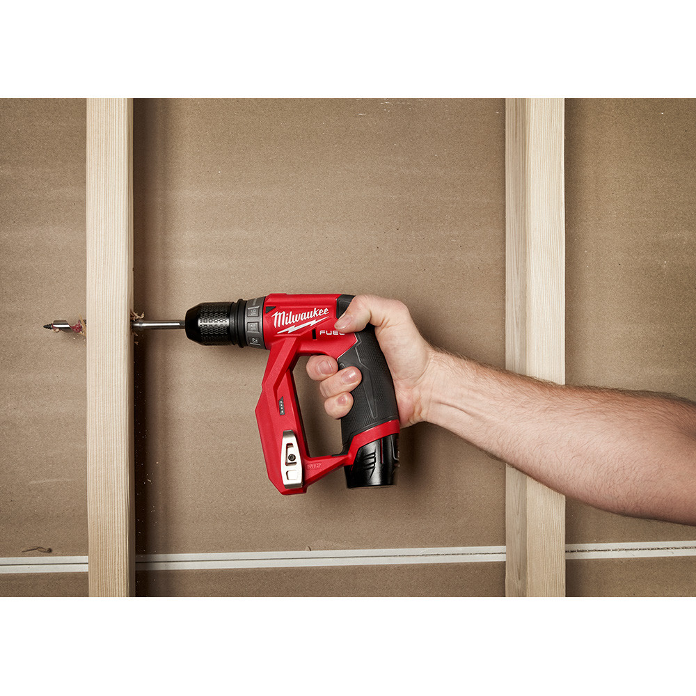 Milwaukee 2505-22 M12 FUEL 12V Cordless Brushless 4-in-1installation 3/8" Drill Driver Kit