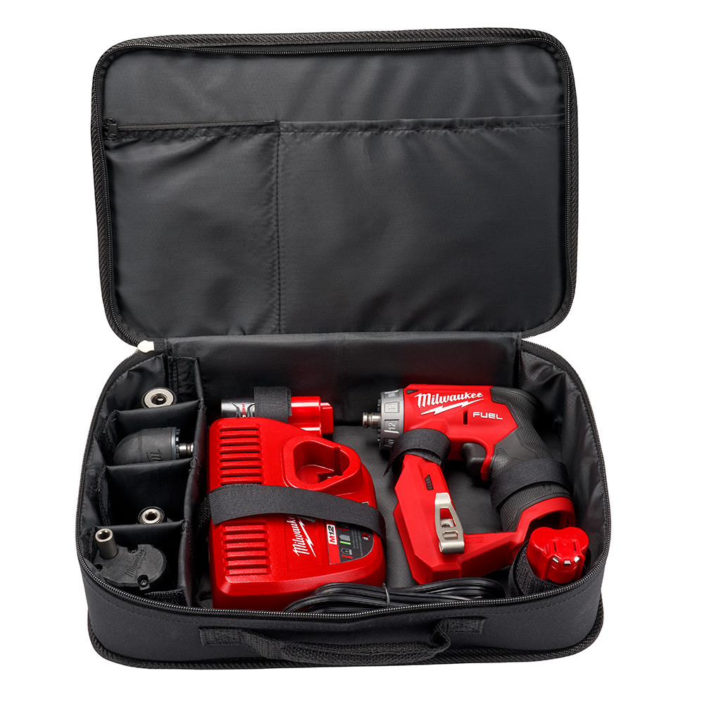 Milwaukee 2505-22 M12 FUEL 12V Cordless Brushless 4-in-1installation 3/8" Drill Driver Kit