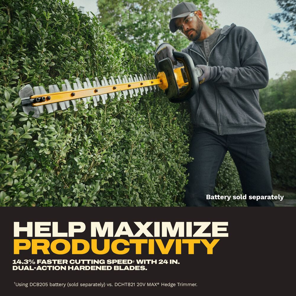 DeWalt DCHT826B 20V MAX XR Cordless Brushless 24" Hedge Trimmer (Tool Only)