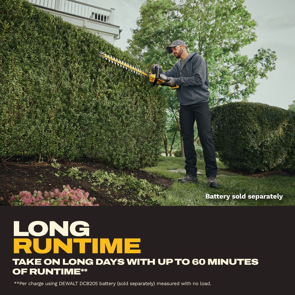 DeWalt DCHT826B 20V MAX XR Cordless Brushless 24" Hedge Trimmer (Tool Only)