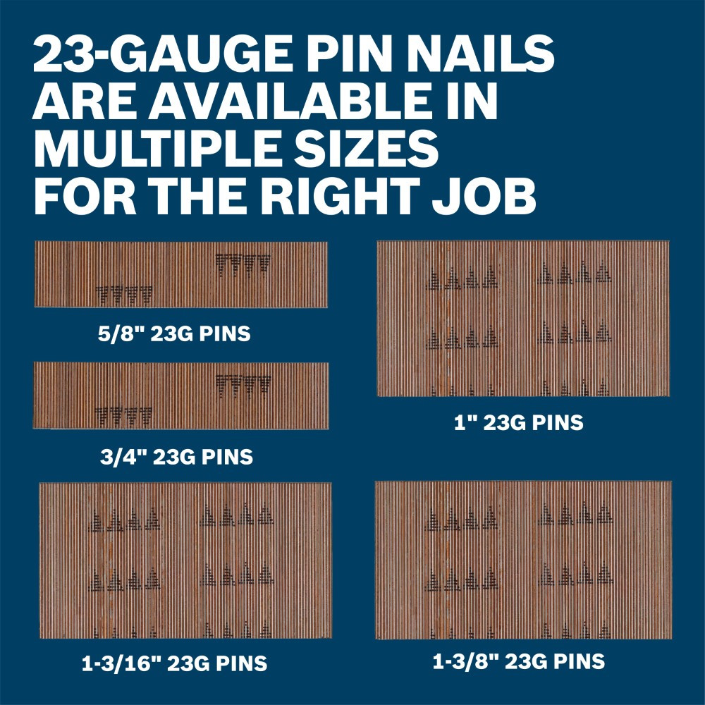 Bosch GNH18V-35N 18V MAX Cordless Brushless 23 Gauge Pin Nailer (Tool Only)