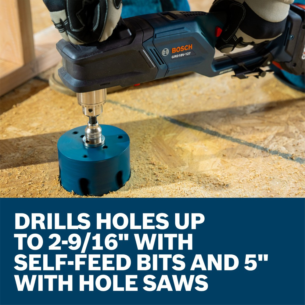 Bosch GRD18V-127N 18V Cordless Brushless High-Torque 1/2 Inch Right Angle Drill (Tool Only)