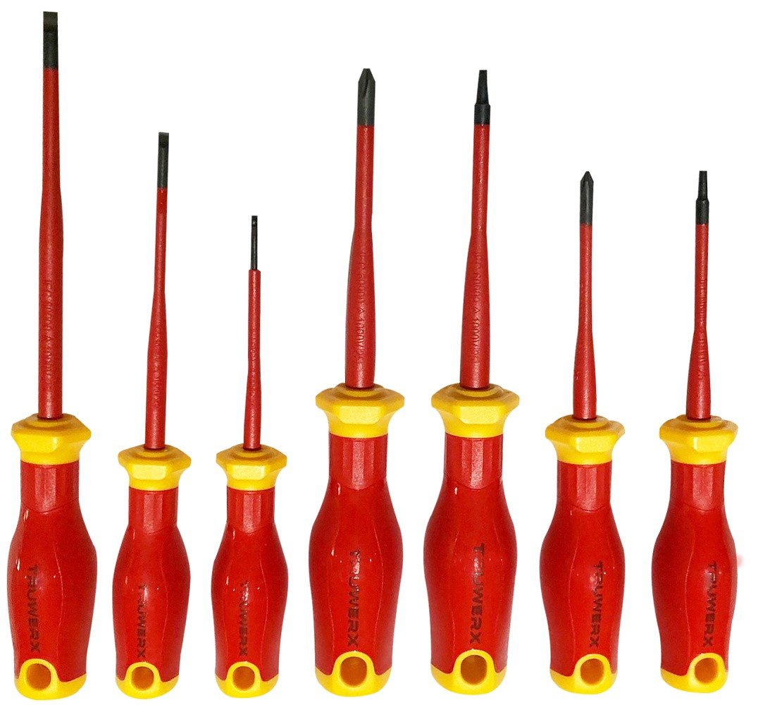 Truwerx 32140 7pc Insulated VDE Screwdriver Set