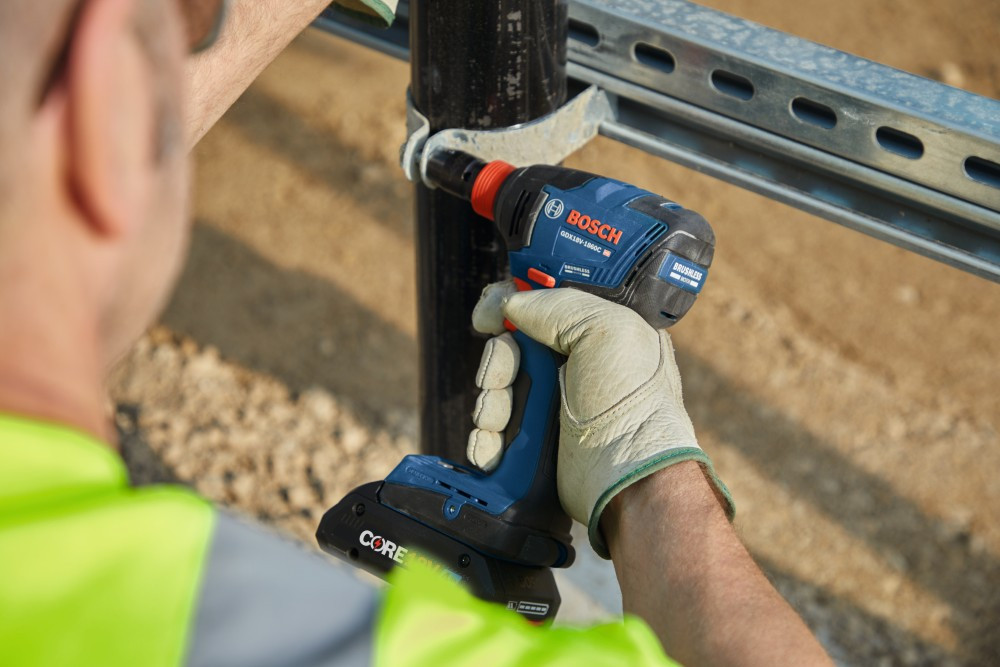 Bosch GXL18V-260B26 18V 2-Tool Cordless 1/2 inch Hammer Drill/Driver & Two-in-One 1/4 Inch & 1/2 Inch Bit/Socket Impact Driver/Wrench Combo Kit