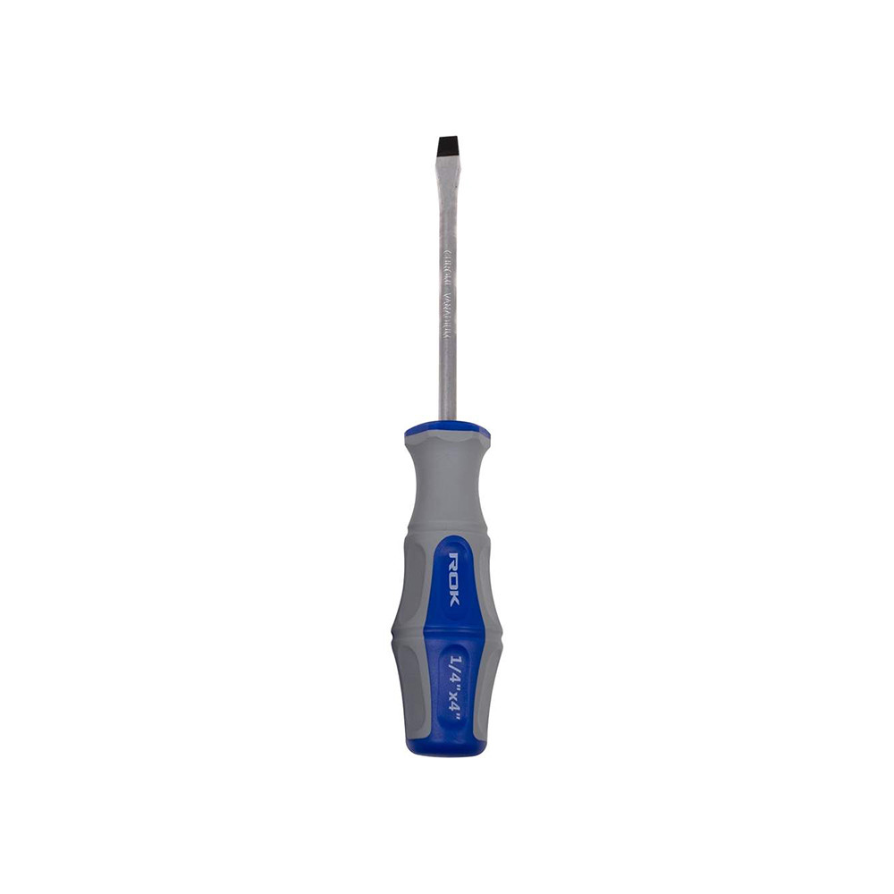 ROK 64108 1/4 Inch  x 4 Inch Slotted Screwdriver