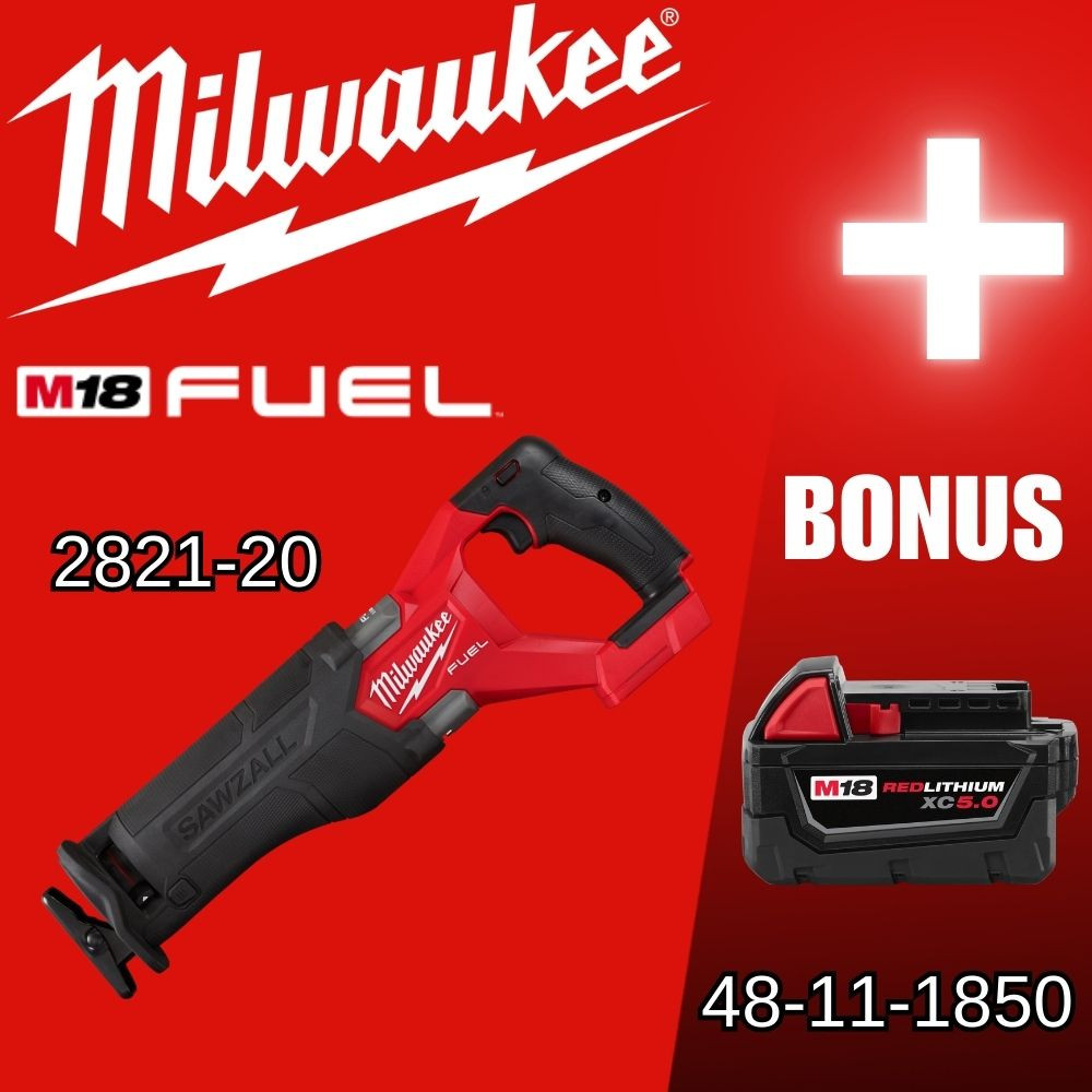 Milwaukee 2821-20 M18 FUEL SAWZALL Reciprocating Saw (Tool Only)
