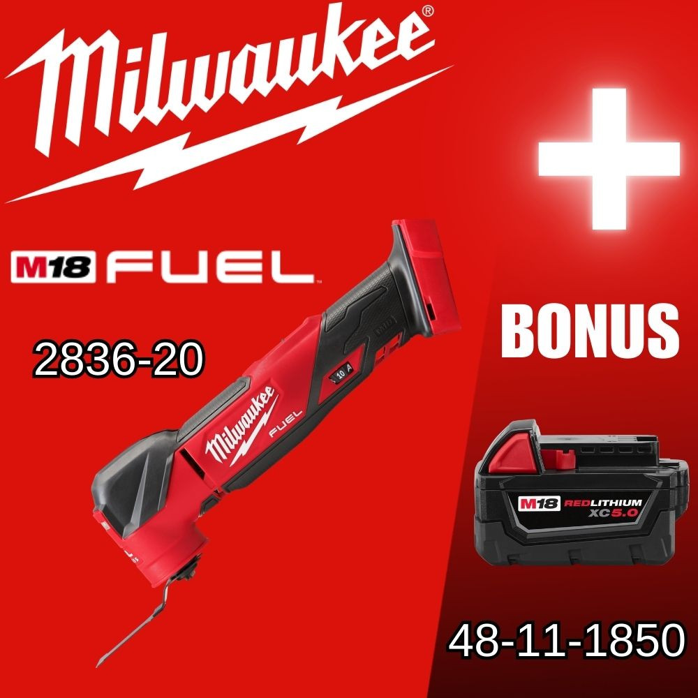 Milwaukee 2836-20 M18 FUEL Cordless Oscillating Multi-Tool (Tool Only)