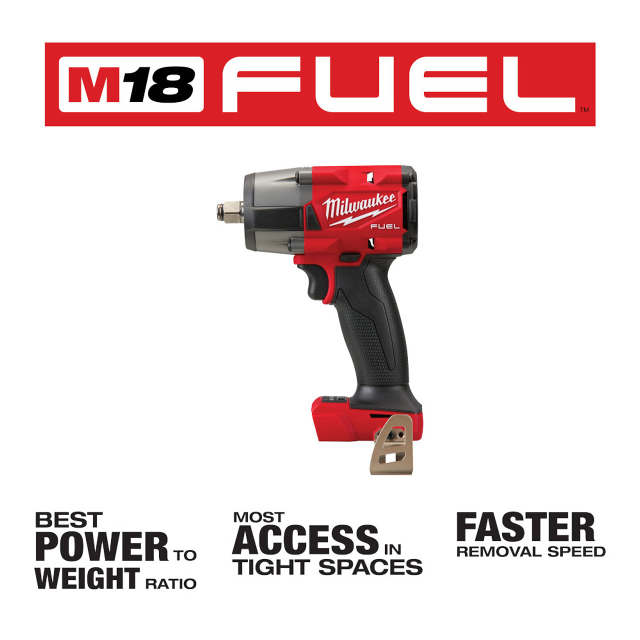 Milwaukee 2962-20 M18 FUEL 12 Mid-Torque Impact Wrench with Friction Ring (Tool Only) Milwaukee 2962-20 M18 FUEL 12 Mid-Torque Impact Wrench with Friction Ring (Tool Only)