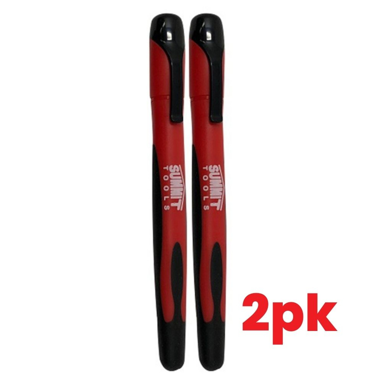 Summit ST29042 Black Chisel Tip Markers - 2pk