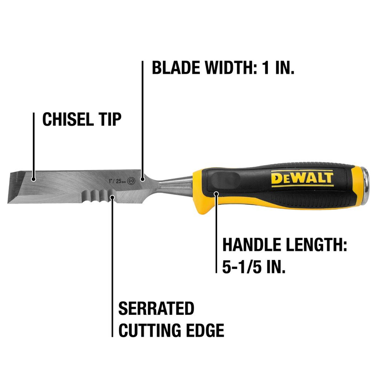 DeWalt DWHT16065 Side Strike Chisel