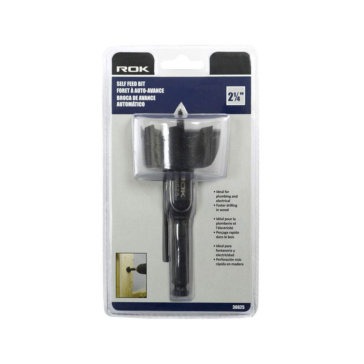 ROK 36625 2-1/4 Inch Self-Feed Drill Bit
