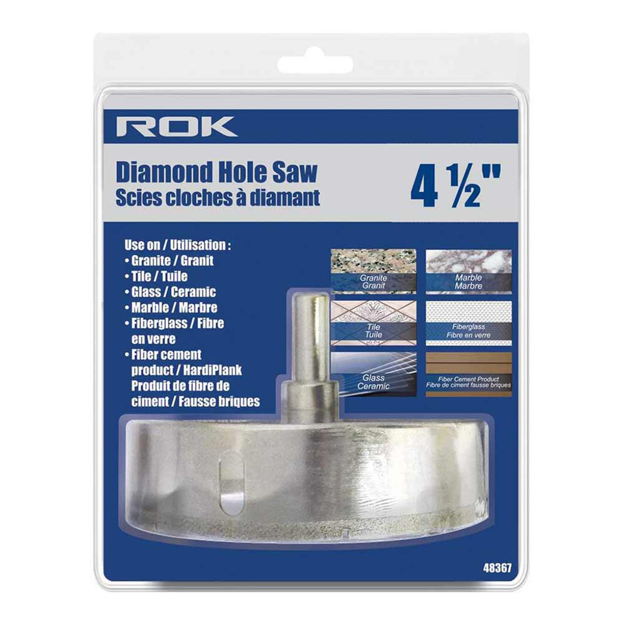 ROK 48367 4-1/2 Inch Diamond Hole Saw