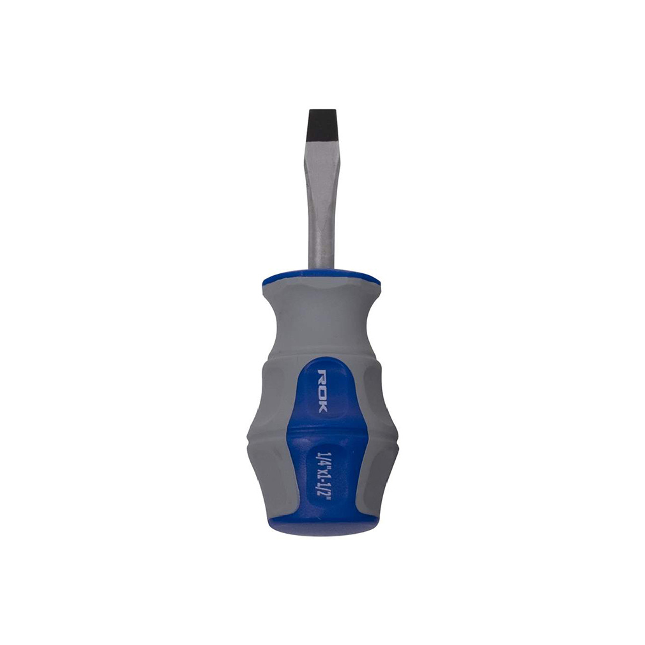 ROK 64106 1/4 Inch x 1-1/2 Inch Stubby Slotted Screwdriver
