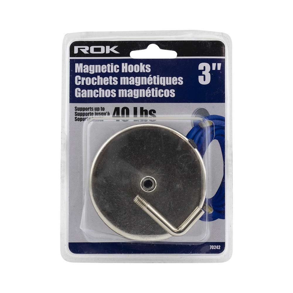 ROK 70242 3 Inch Magnetic Hooks