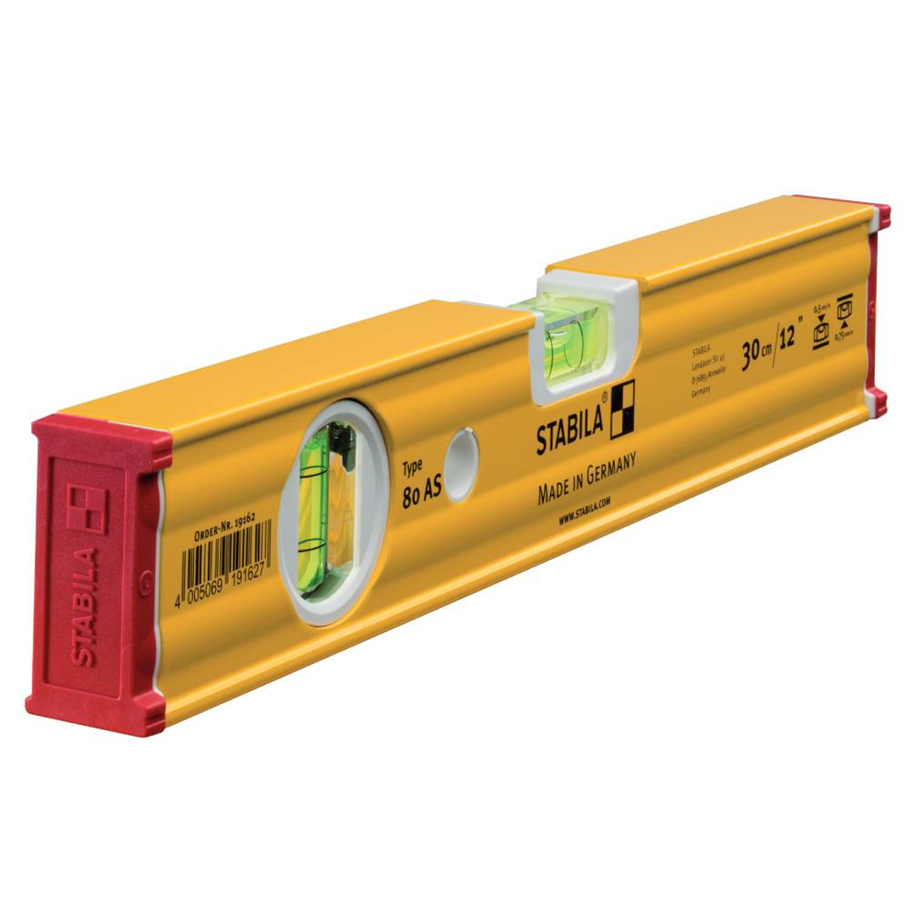 Stabila 29012 12-Inch Type 80 AS-2 Slim Spirit Level