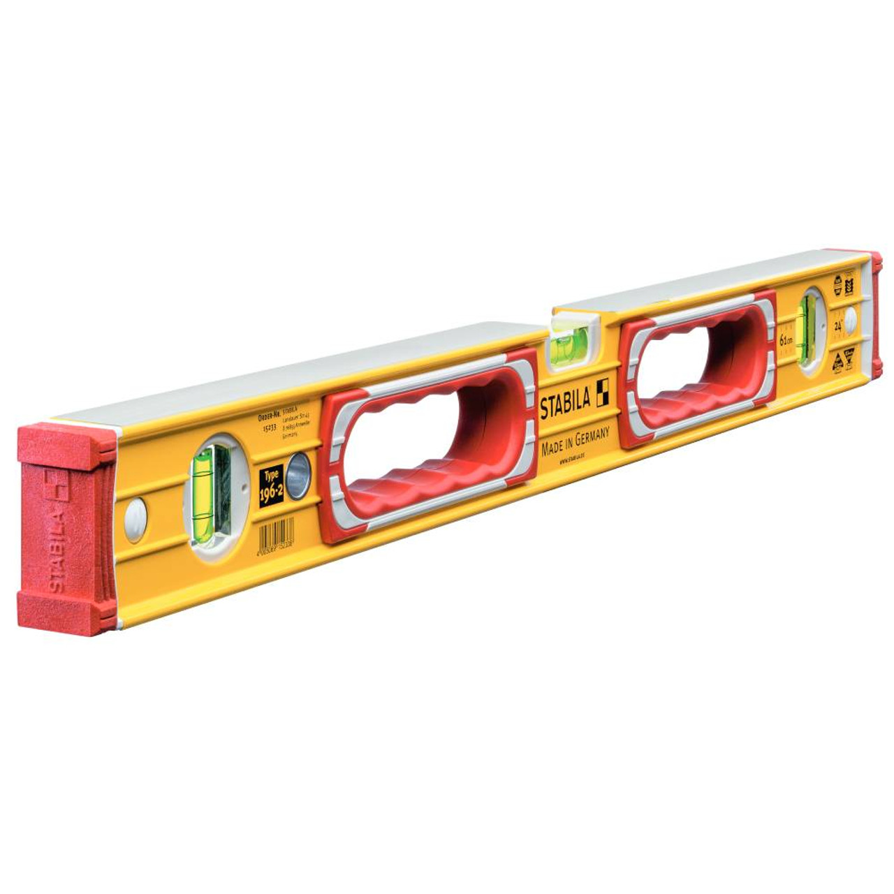 Stabila 37424 24-Inch Type 196 Heavy-Duty Level