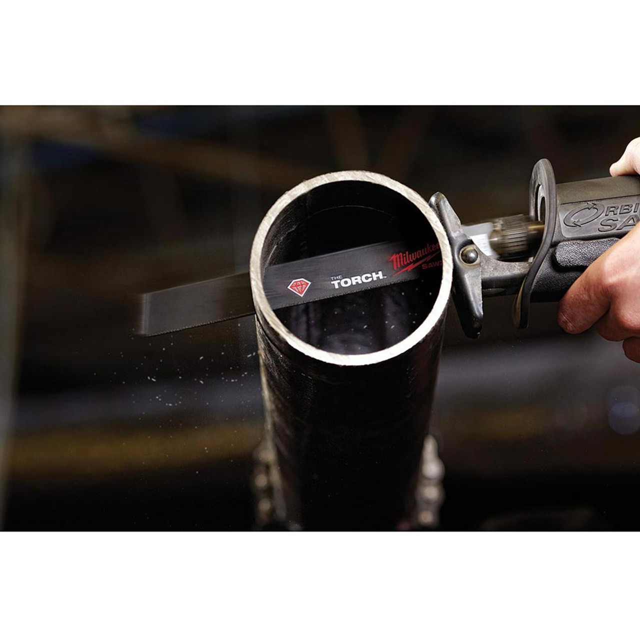 Milwaukee 48-00-1450 SAWZALL THE TORCH 9 inch Diamond Grit Reciprocating Saw Blade cutting