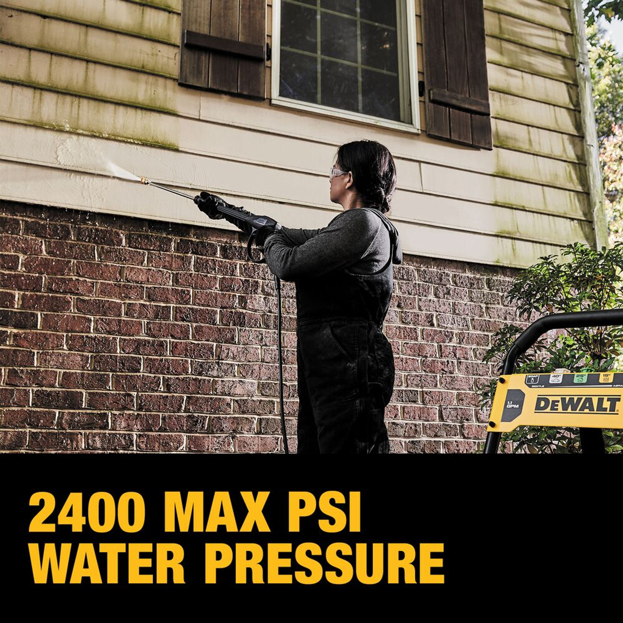 DeWalt DWPW2400 2400 PSI 1.1 GPM Cold Water Electric Pressure Washer