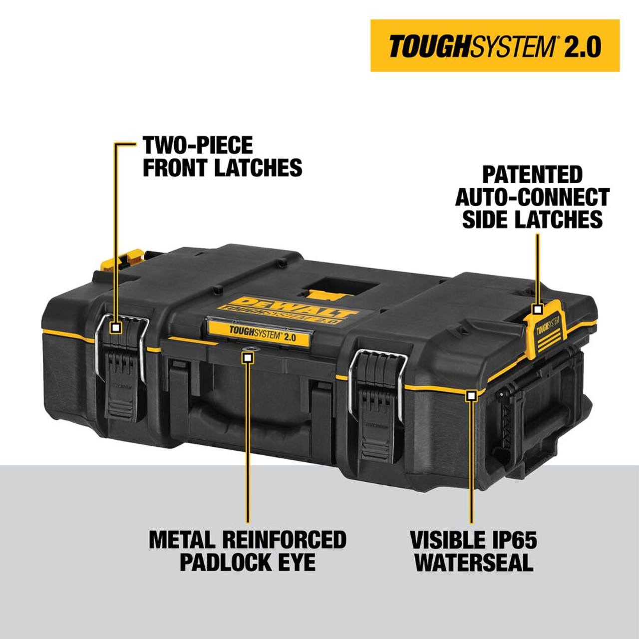 DEWALT DWST08165 TOUGHSYSTEM 2.0 21-3/4 Inch Small Tool Case DEWALT DWST08165 TOUGHSYSTEM 2.0 21-3/4 Inch Small Tool Case