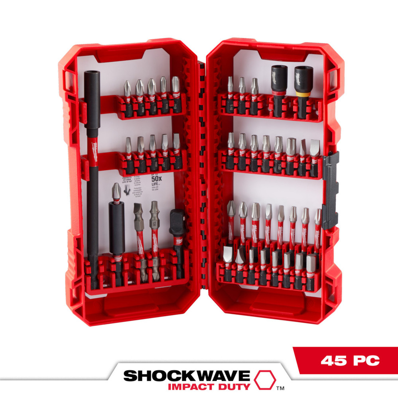 Milwaukee 48-32-4023 45pc SHOCKWAVE Impact Duty Driver Bit Set Milwaukee 48-32-4023 45pc SHOCKWAVE Impact Duty Driver Bit Set