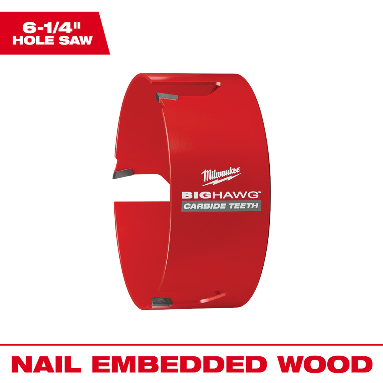 Milwaukee 6-1/4 inch BIG HAWG Hole Saw with Carbide Teeth