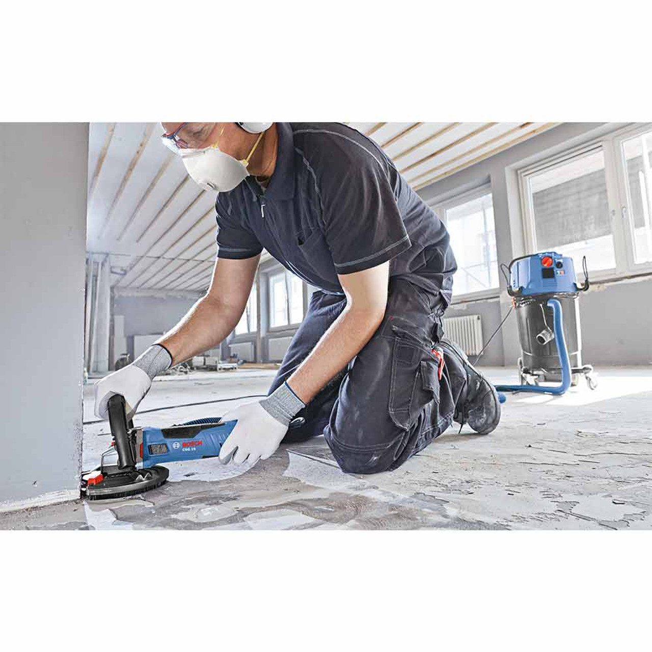 Bosch CSG15 5 inch Concrete Surfacing Grinder with Dedicated Dust-Collection Shroud