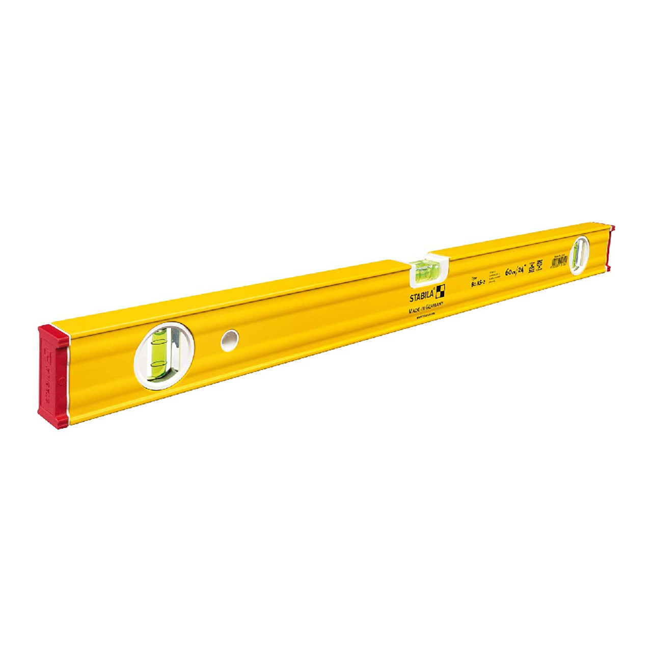 Stabila 29024 24 inch Type 80AS-2 3-Vial Spirit Level