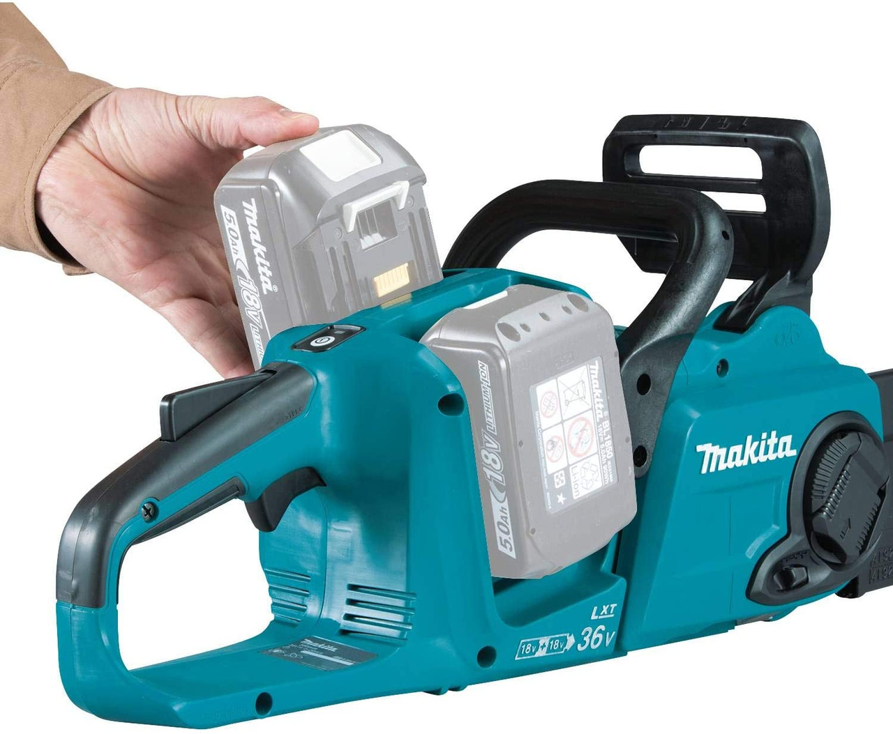 Makita DUC400PT2 18Vx2 LXT 16 inch Brushless Rear Handle Chainsaw Kit