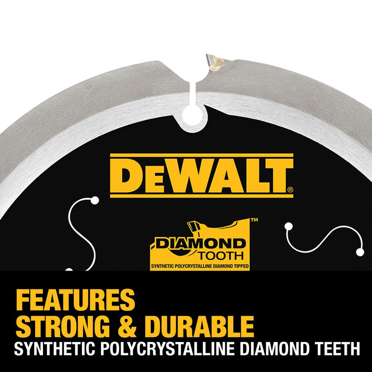 DeWalt DWA3193PCD 7-1/4 Inch 4T PCD Fibre Cement/Laminate Saw Blade DeWalt DWA3193PCD 7-1/4 Inch 4T PCD Fibre Cement/Laminate Saw Blade