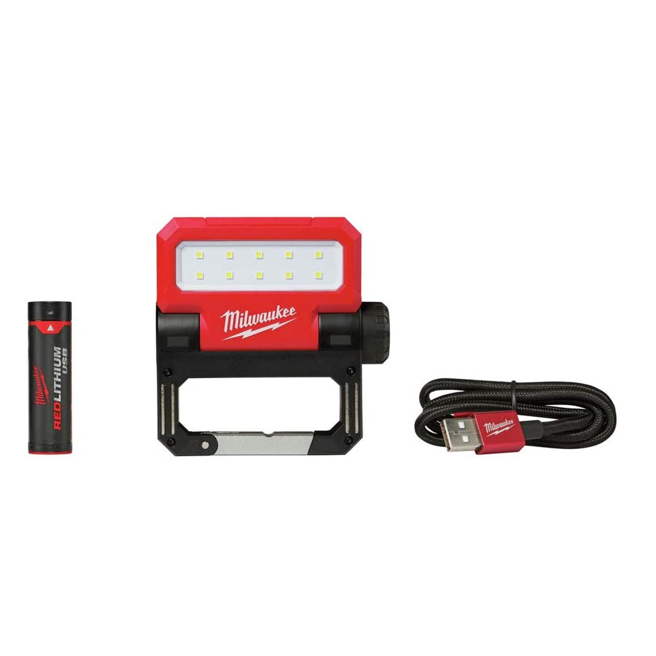 Milwaukee 2114-21 USB ROVER Rechargeable Pivoting 550 Lumen Flood Light Milwaukee 2114-21 USB ROVER Rechargeable Pivoting 550 Lumen Flood Light