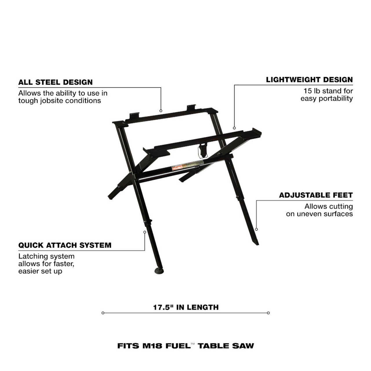 Milwaukee 48-08-0561 Folding Table Saw Stand Milwaukee 48-08-0561 Folding Table Saw Stand