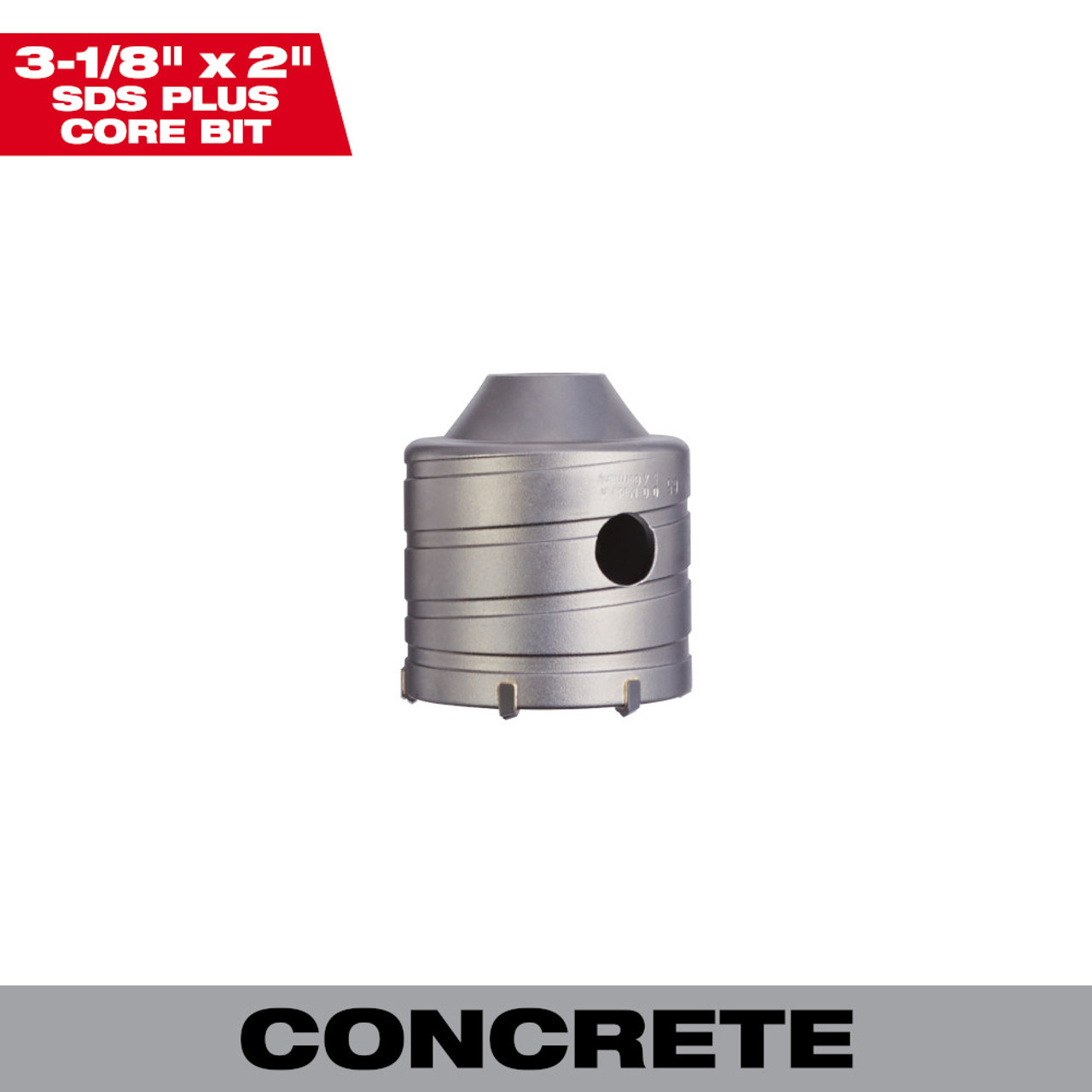 Milwaukee 48-20-5235 3-1/8 Inch x 2-inch SDS-PLUS Core Bit