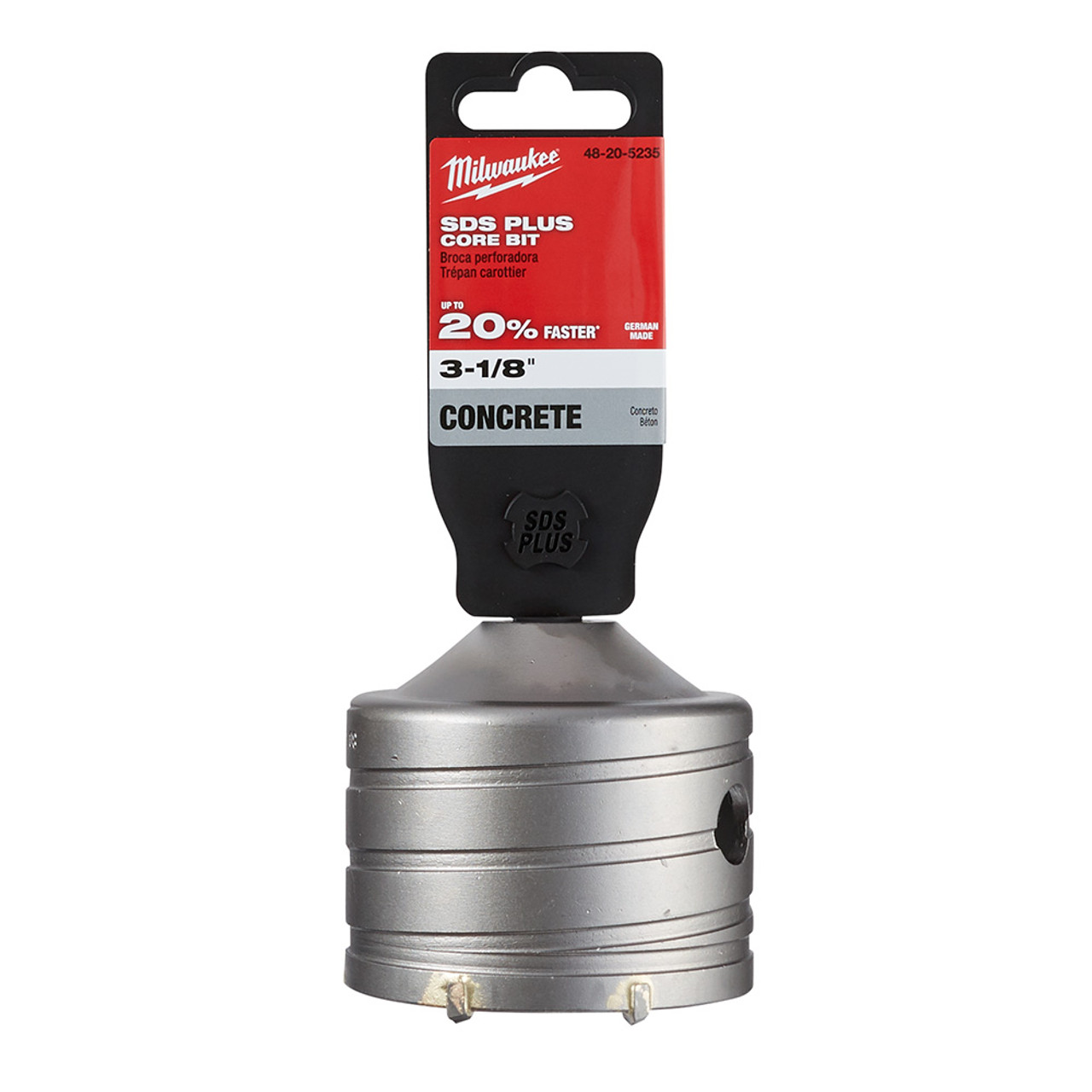 Milwaukee 48-20-5235 3-1/8 Inch x 2-inch SDS-PLUS Core Bit