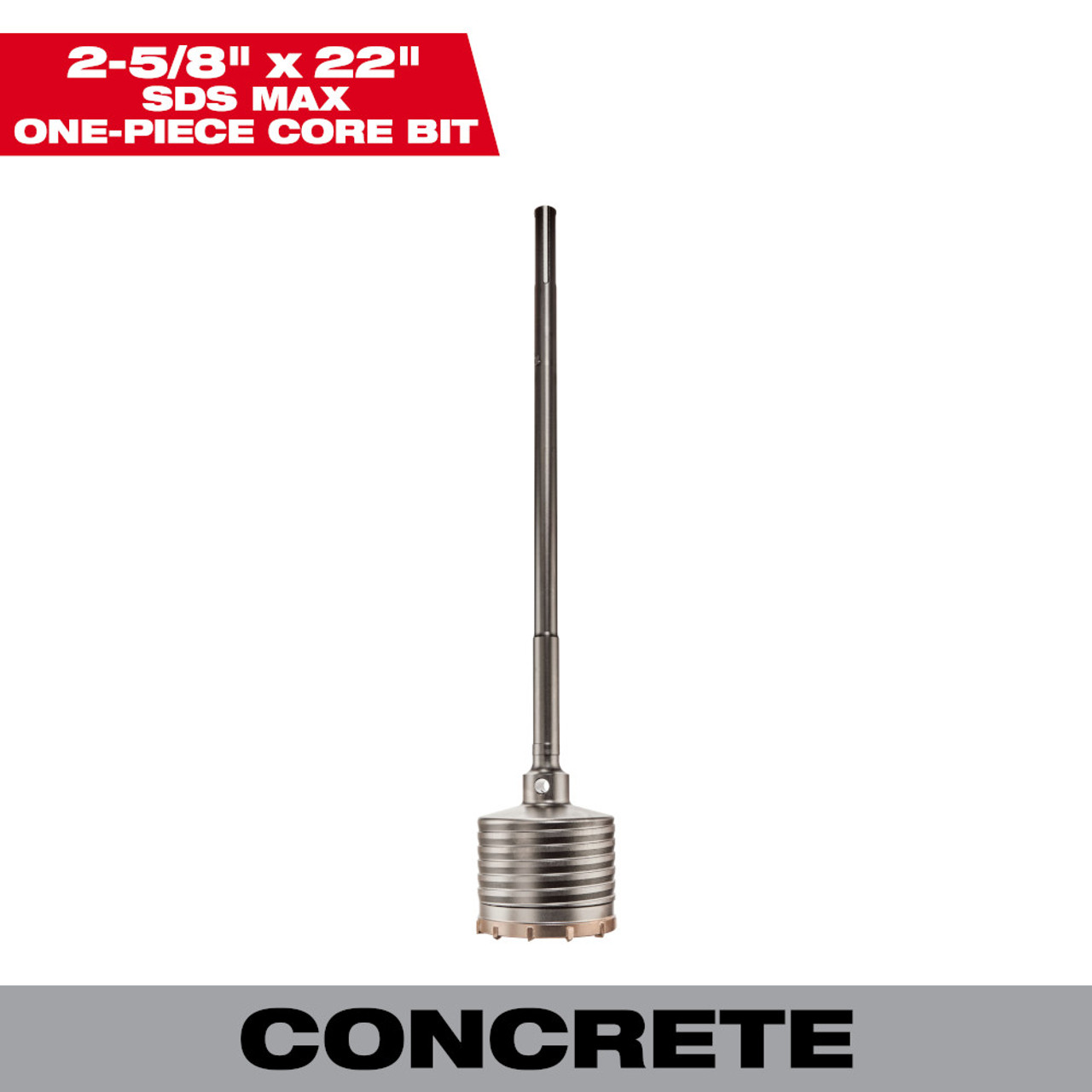 Milwaukee 48-20-5414 2-5/8-inch x 22-inch One-Piece SDS-MAX Core Bit Milwaukee 48-20-5414 2-5/8-inch x 22-inch One-Piece SDS-MAX Core Bit