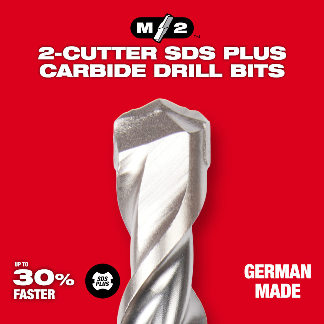 Milwaukee 48-20-7459 3/8-inch x 22-inch x 24-inch M/2 2-Cutter SDS-Plus Rotary Hammer Drill Bit