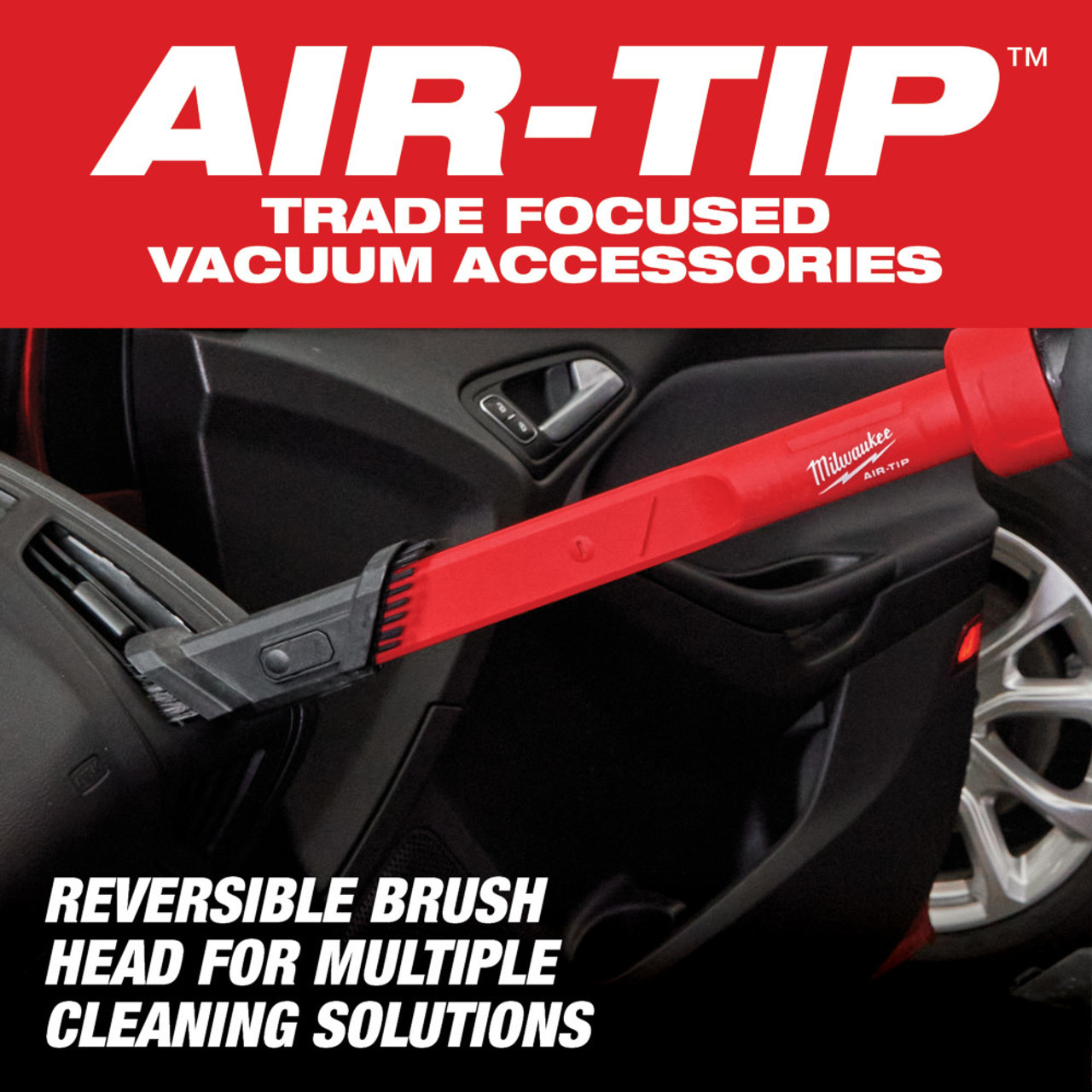 Milwaukee 49-90-2023 AIR-TIP 3-in-1 Crevice and Brush Tool Milwaukee 49-90-2023 AIR-TIP 3-in-1 Crevice and Brush Tool