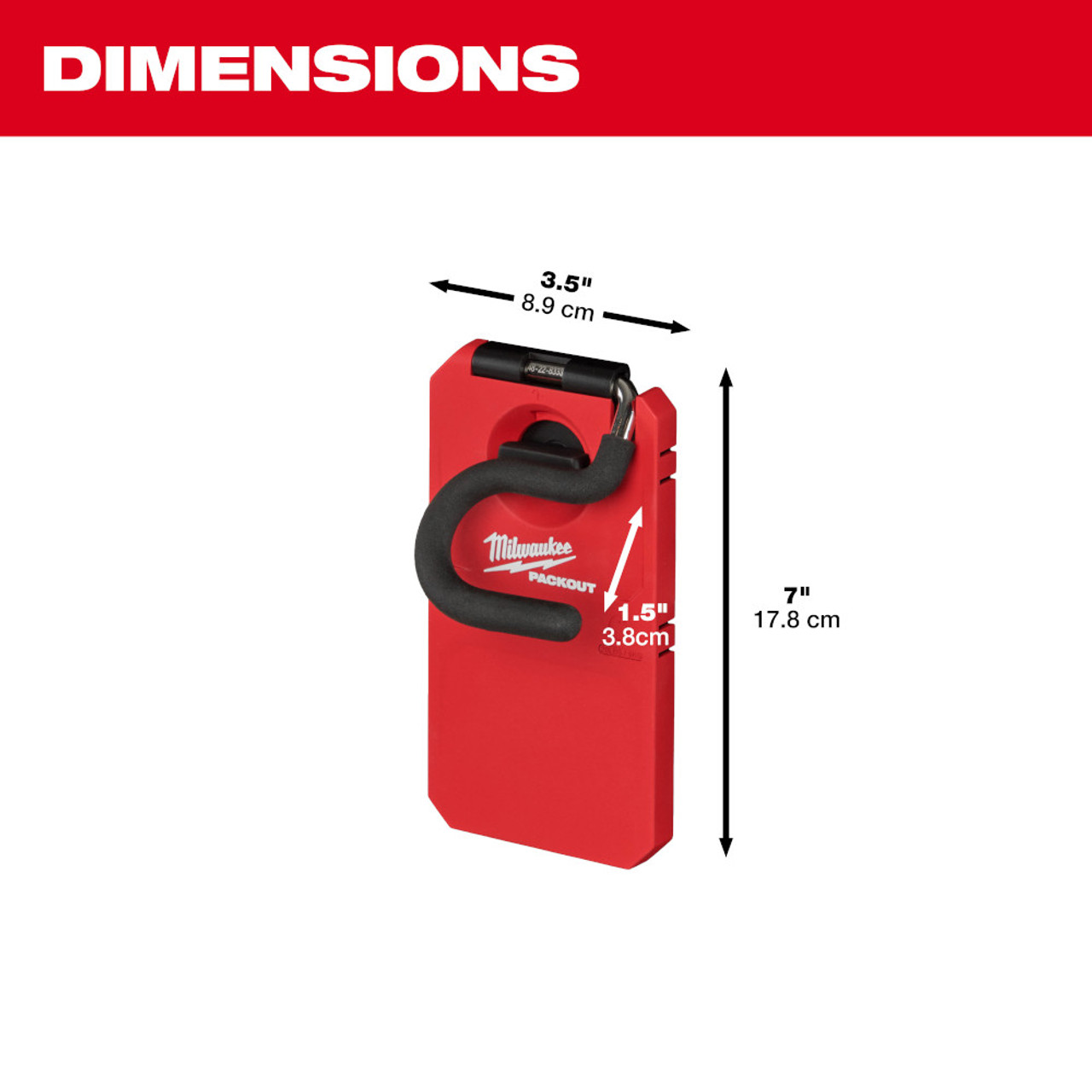 Milwaukee 48-22-8333 PACKOUT 4 inch S-Hook Milwaukee 48-22-8333 PACKOUT 4 inch S-Hook
