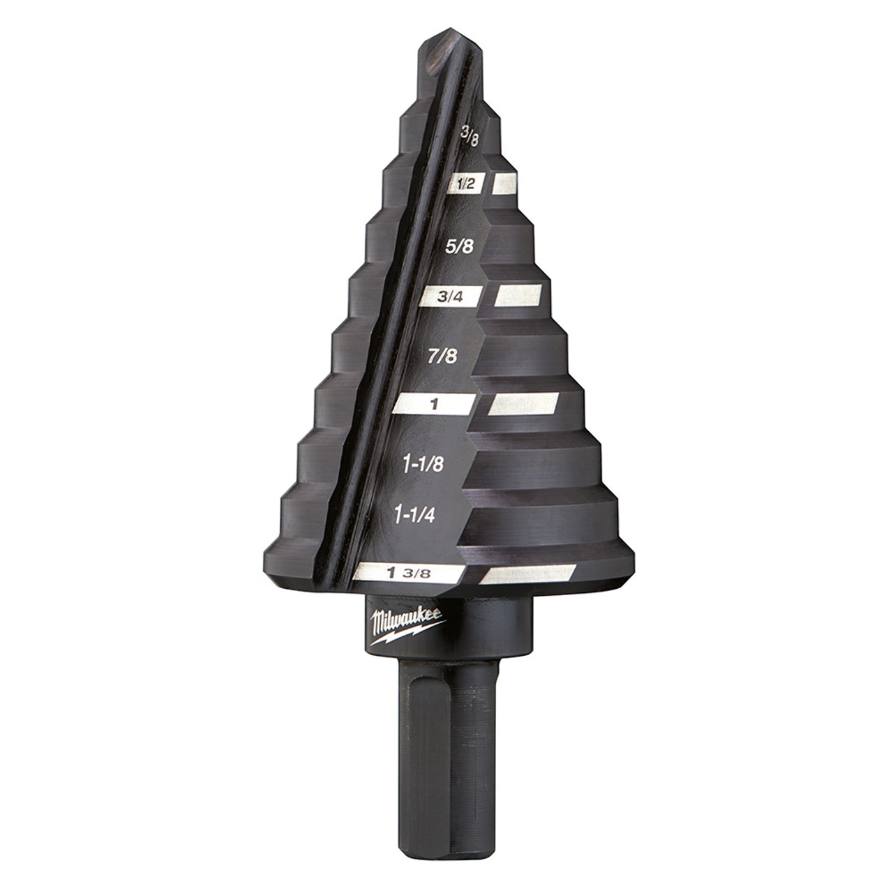 Milwaukee 48-89-9205 #5 Step Drill Bit (1/4 Inch - 1-3/8 Inch) - 10 Steps Milwaukee 48-89-9205 #5 Step Drill Bit (1/4 Inch - 1-3/8 Inch) - 10 Steps