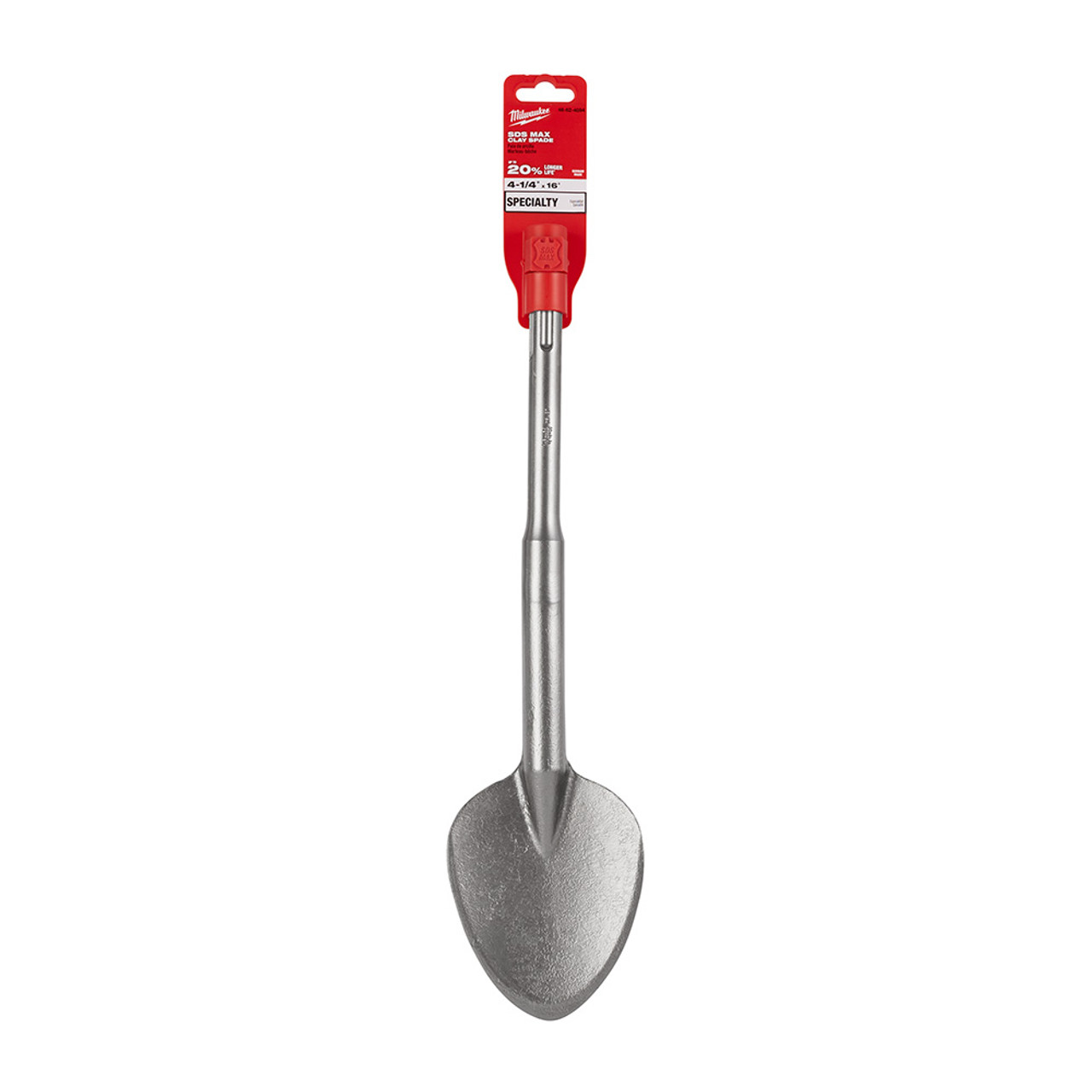 Milwaukee 48-62-4094 4-1/4 Inch x 16 Inch SDS MAX Steel Clay Spade