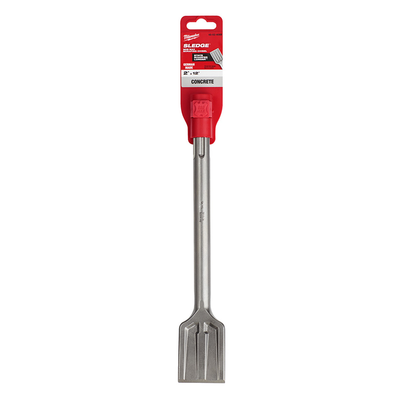 Milwaukee 48-62-4089 2 inch x 12 inch SDS MAX SLEDGE Scraping Chisel