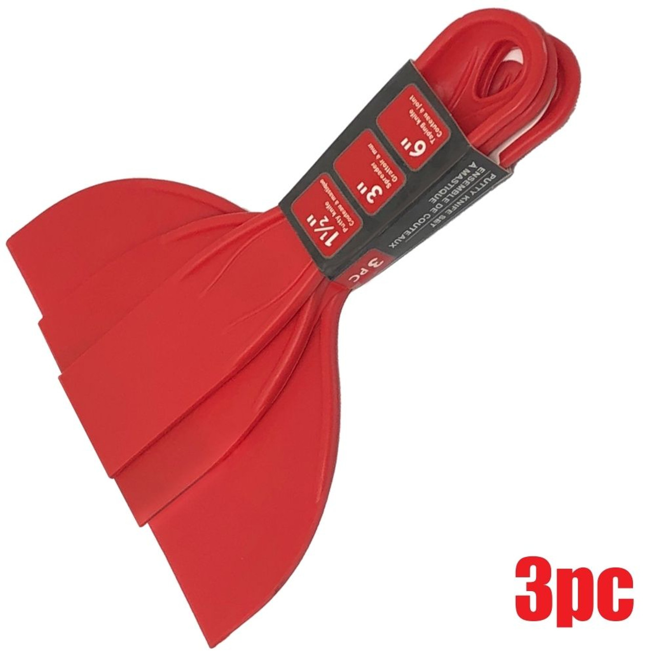 Truwerx 42035 3pc Putty and Taping Knife Set Truwerx 42035 3pc Putty and Taping Knife Set