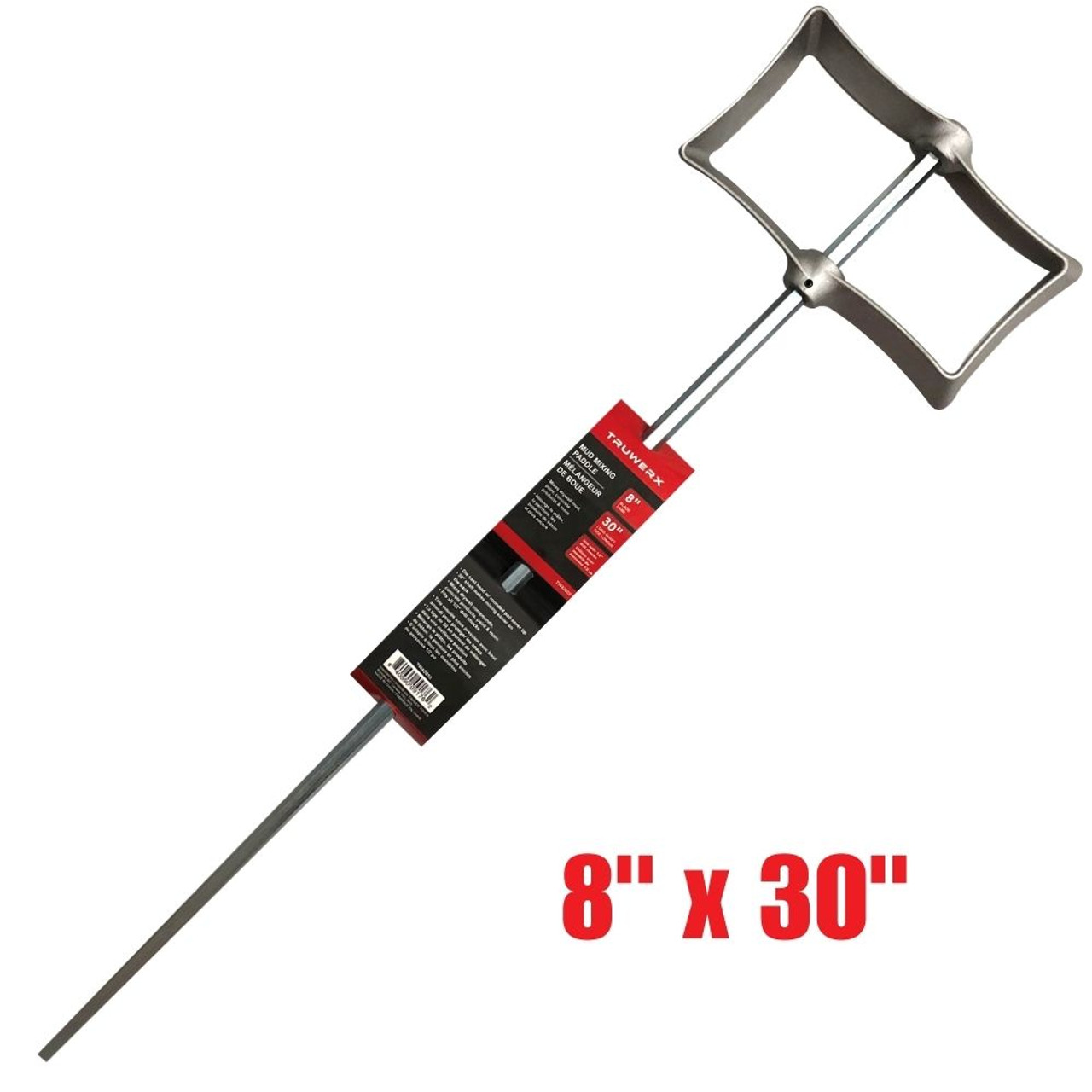Truwerx 42055 8 inch x 30 inch Mud Mixer Paddle