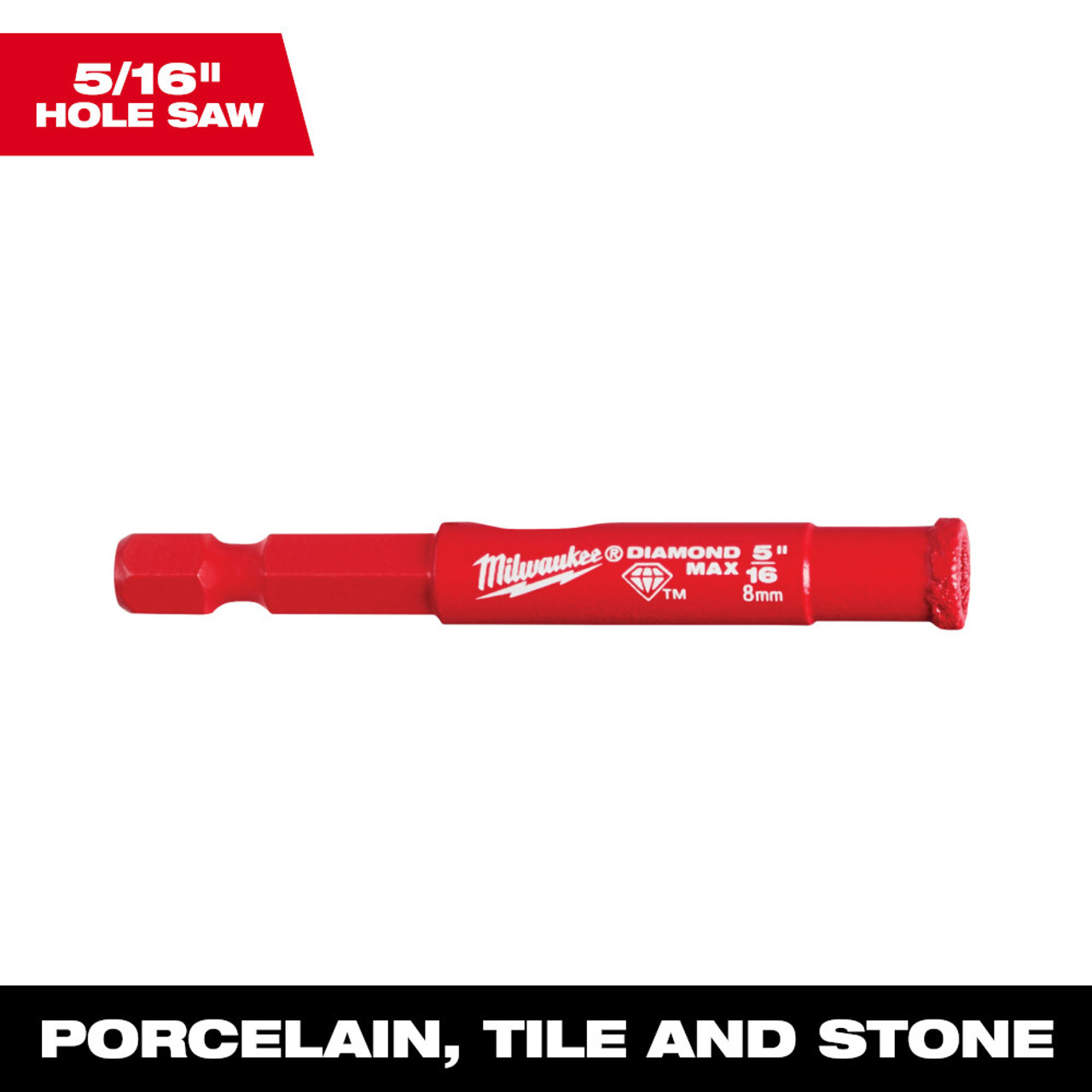Milwaukee 49-56-0507 5/16 Inch Diamond Max Hole Saw
