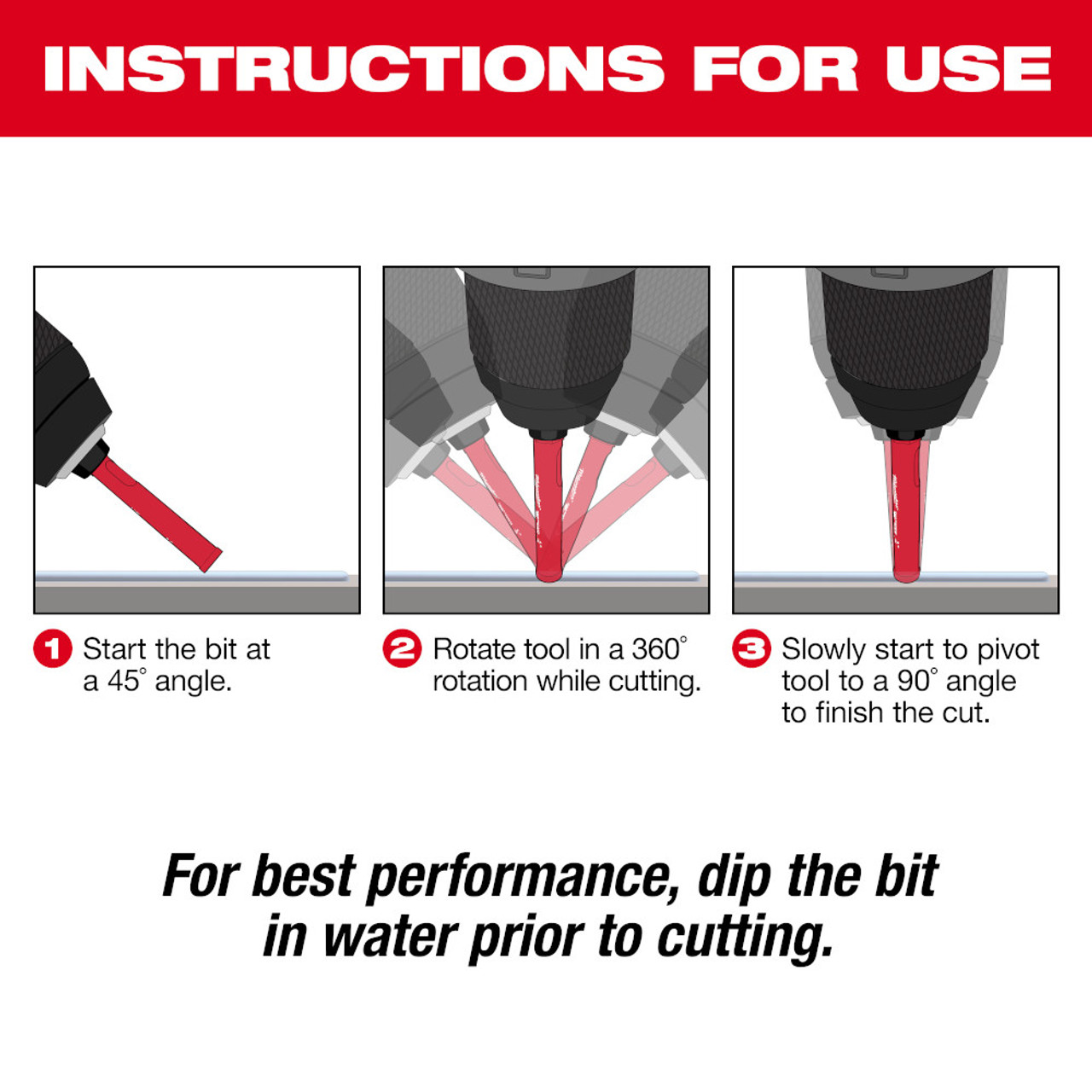 Milwaukee 49-56-0511 1/2 Inch Diamond Max Hole Saw