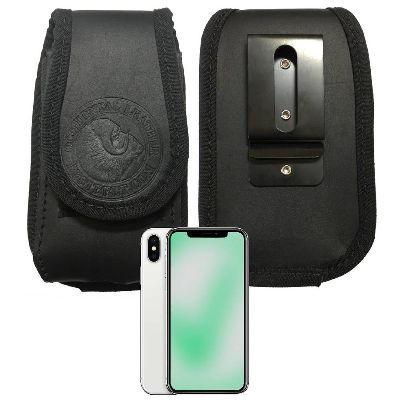 Occidental Leather 8574 Clip-On Expandable Phone Holster (phone sold separately) Occidental Leather 8574 Clip-On Expandable Phone Holster (phone sold separately)