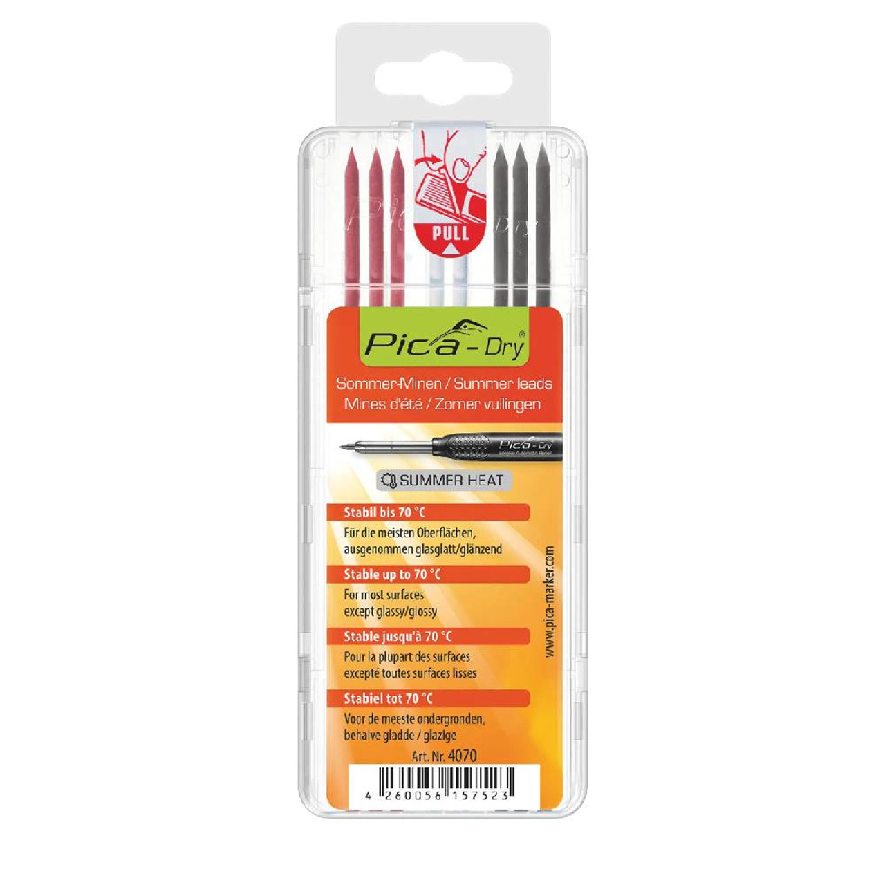 Pica 4070 Pica-Dry Special Summer Heat Lead Refills - 8pk