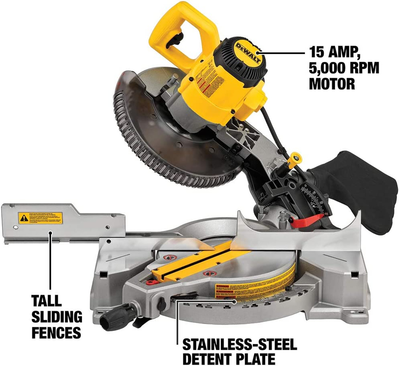 DeWalt DWS713 15 Amp 10 inch Single-Bevel Compound Miter Saw