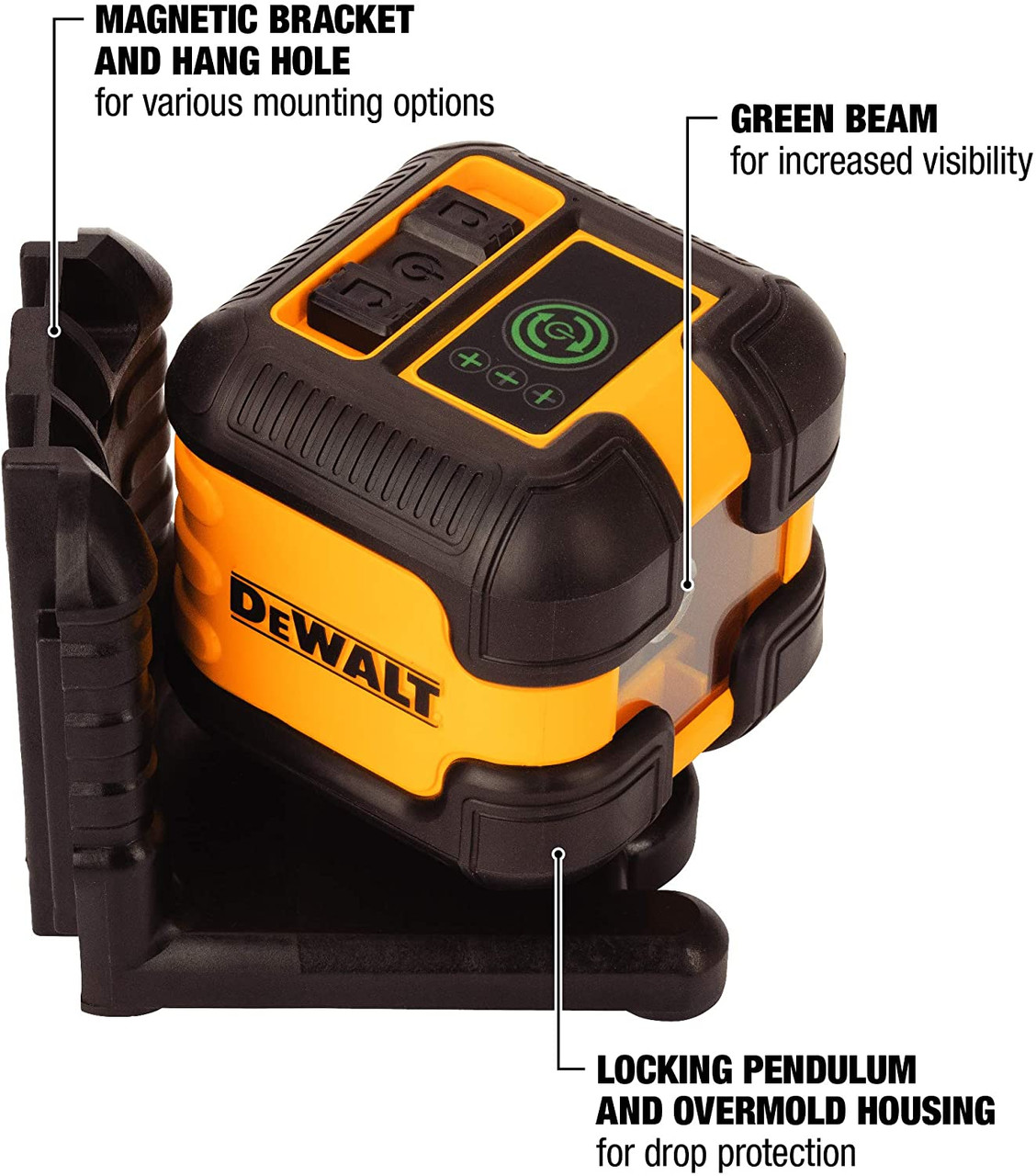 DeWalt DW08802CG Green Cross Line Laser Level
