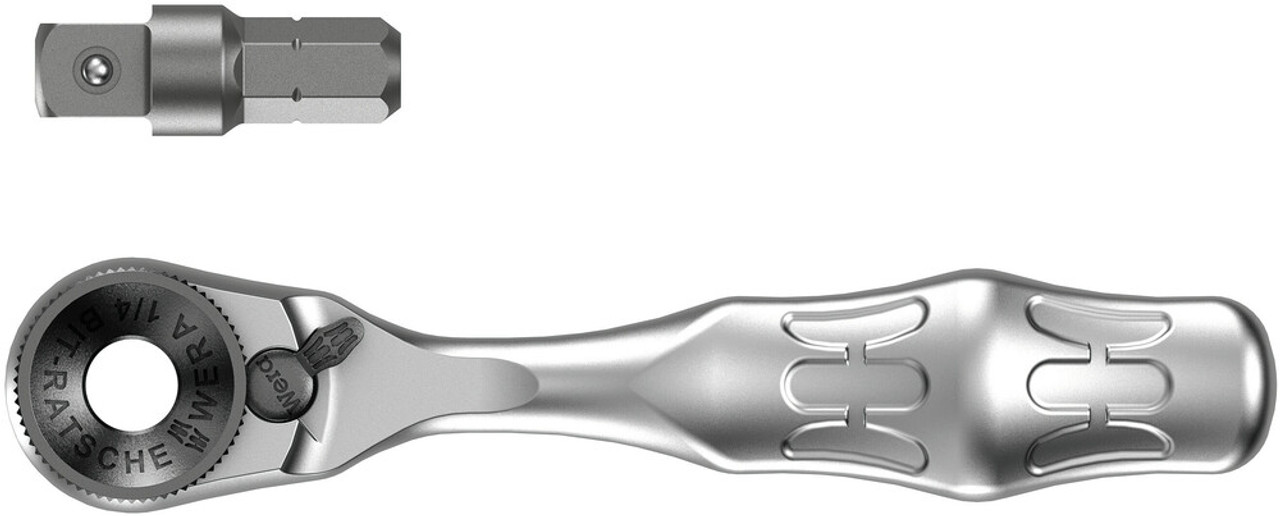 Wera 05073230001 8001 A Zyklop Mini 1/4 inch Bit Ratchet